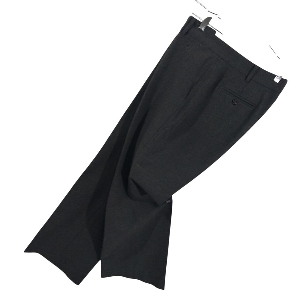 TALBOTS! DEEP DOVE GRAY ULTRA TAILORED WIDE LEG TROUSERS, PANTS, SLACKS! SZ 14